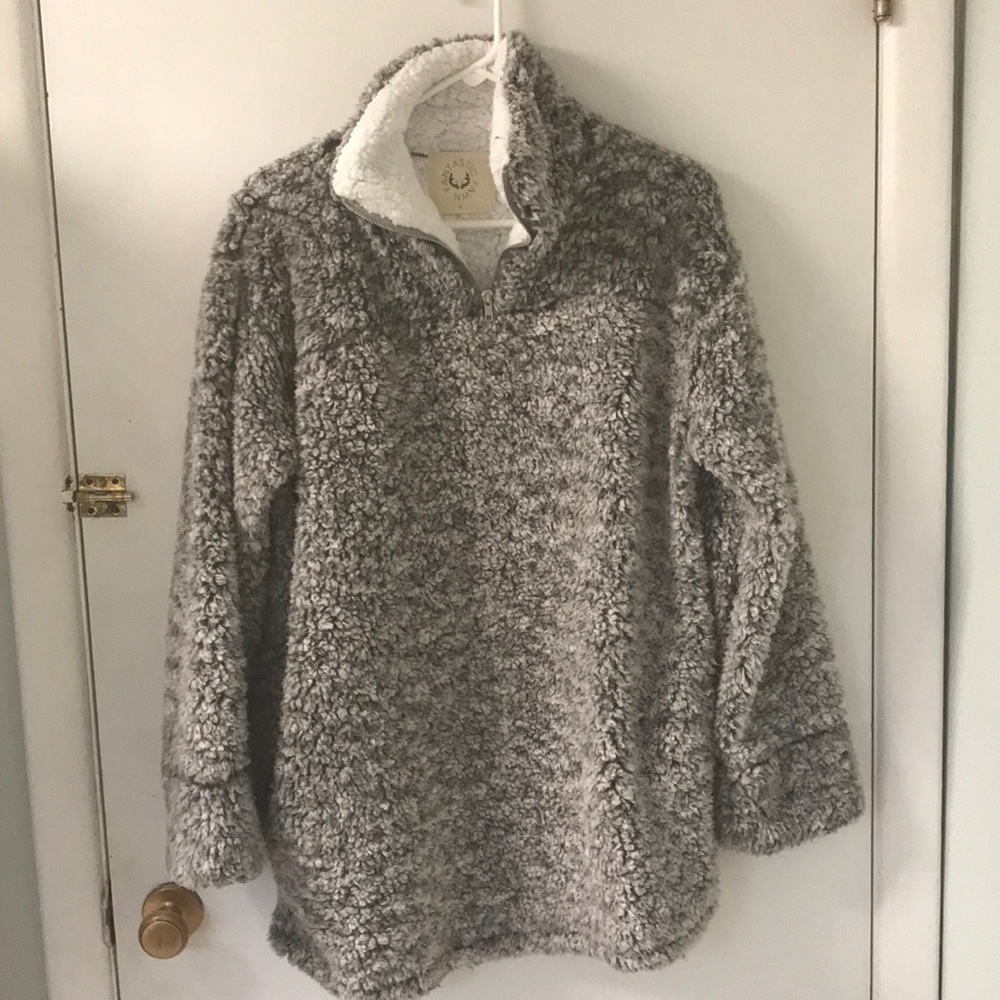 Gray Sherpa fleece